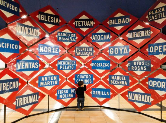 Exposición del centenario del Metro de Madrid. Photocall