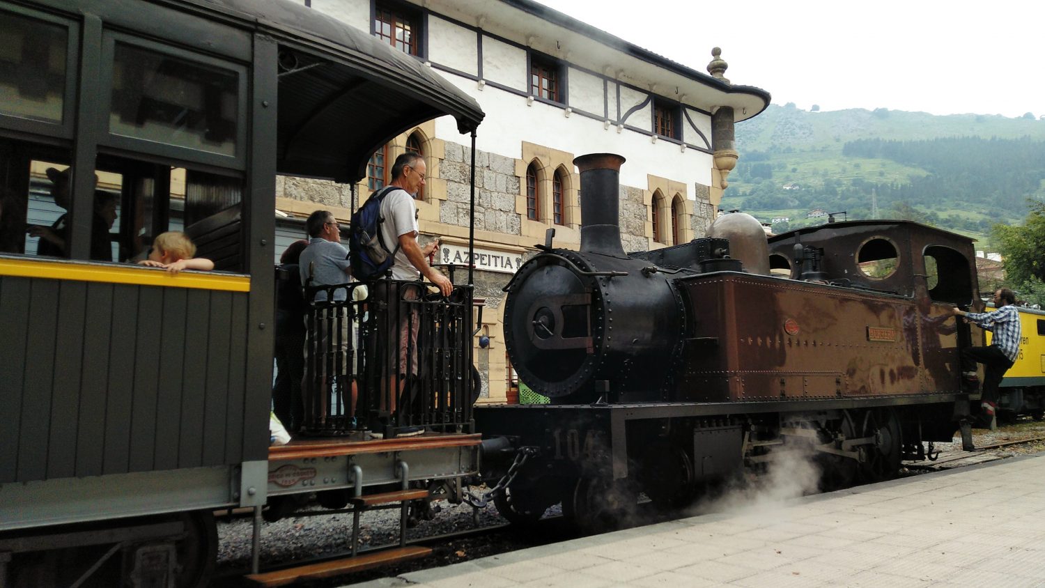 Planes con niños: montando en tren de vapor en el Museo Vasco del Ferrocarril